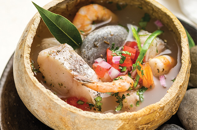 Caldo de Piedra. . . . . . . . . . . . $ 150